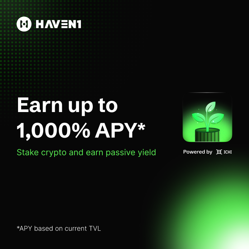 Haven1official's tweet photo. 👀 Not earning up to 1,000% APY? What are you even doing?

�� Get in on secure, single-sided vaults and earn rewards for staking.