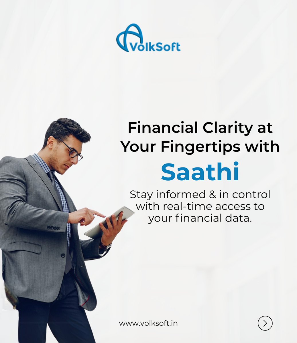 _VolkSoft's tweet image. Saathi simplifies financial data with a multilingual, intuitive platform that consolidates loan details, repayments, and account updates—all in one place. 
Learn more: volksoft.in
#VolkSoft #Saathi #TechForLending #DigitalFinance #ekyc #API #LendingSoftware #LoanCycle