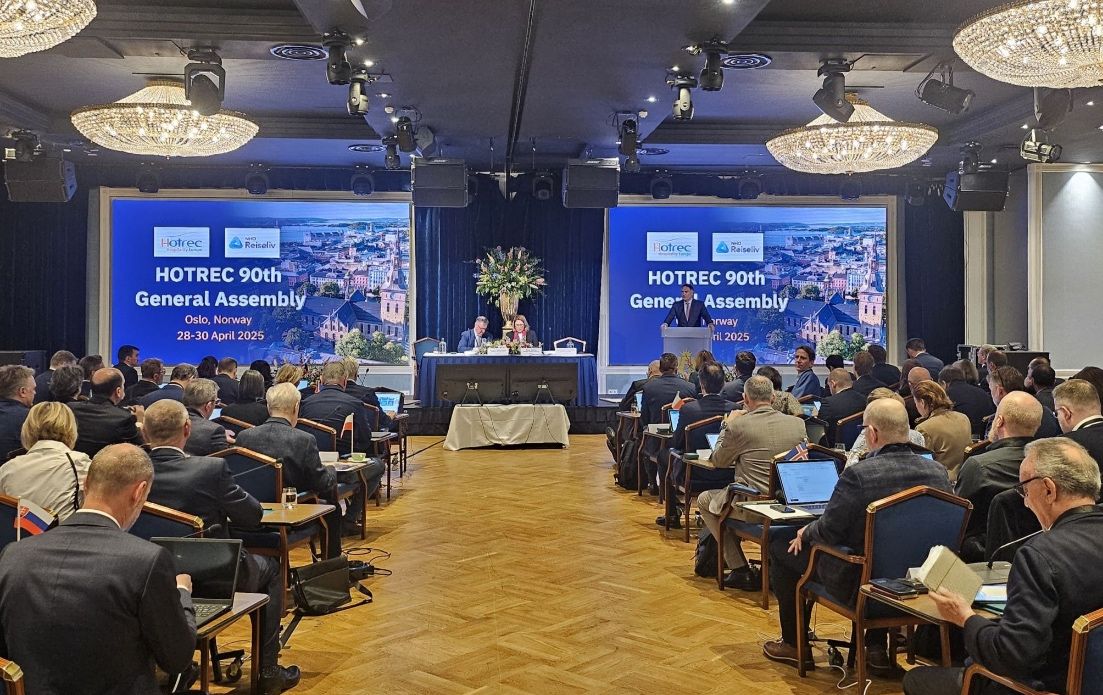 Our #CEO, <a href="/GWMandziuk/">Glenn Mandziuk</a>, was honoured to deliver a keynote at <a href="/HOTREC_EUROPE/">HOTREC</a>'s 90th General Assembly in #Oslo - championing our #NetPositive vision.

Inspiring Q&amp;A discussions then explored #EUpolicy, #consumertrends, #AI in #travel, #gastronomy and more!

#SustainabilityLeader