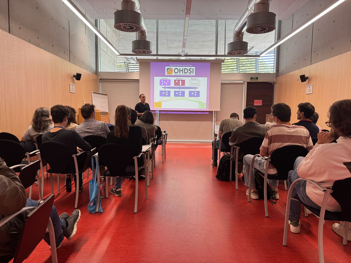 HMar Research Institute (@hmar_research) on Twitter photo Segona sessió de #CollabIA
Sala plena i ponències de gran nivell amb <a href="/mmayerp/">Miguel-Angel Mayer</a> i Lluís Pastor parlant sobre #IA i salut.
Una trobada mensual per connectar talent, ciència i tecnologia.
📅 Ens veiem el primer dijous de cada mes!
#SalutDigital #AIinHealthcare #SaludDigital Segona sessió de #CollabIA
Sala plena i ponències de gran nivell amb <a href="/mmayerp/">Miguel-Angel Mayer</a> i Lluís Pastor parlant sobre #IA i salut.
Una trobada mensual per connectar talent, ciència i tecnologia.
📅 Ens veiem el primer dijous de cada mes!
#SalutDigital #AIinHealthcare #SaludDigital