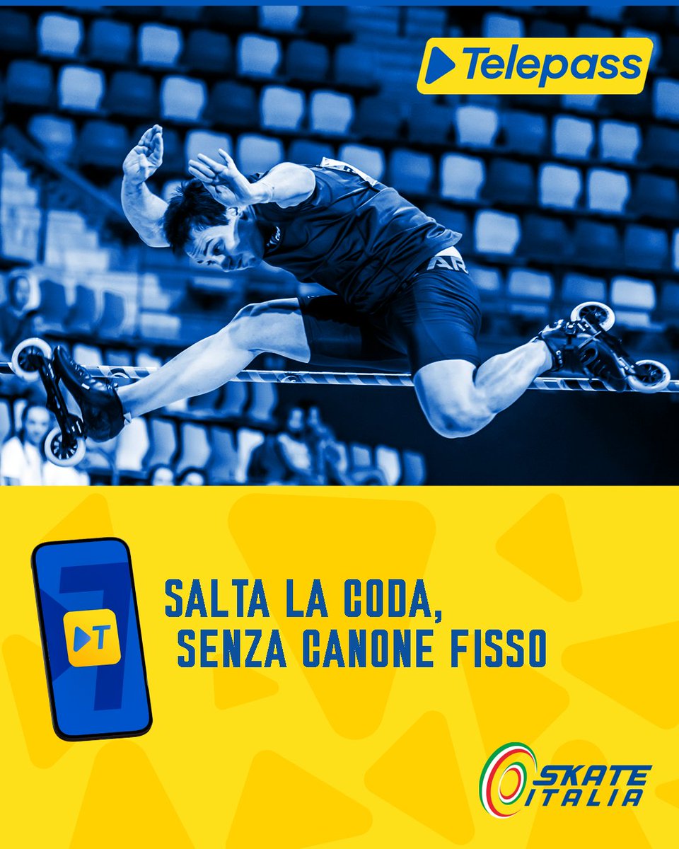skate_italia's tweet image. 🟡SKATE ITALIA e TELEPASS insieme al fianco degli sportivi 🔵
Abbiamo appena stretto una partnership con @telepass. Se aderisci a #Telepass Pay Per Use entro il 30/8/25, hai il canone scontato al 50% fino a 5 anni e l'attivazione gratuita.

👉shorturl.at/gbAPa

#skateitalia