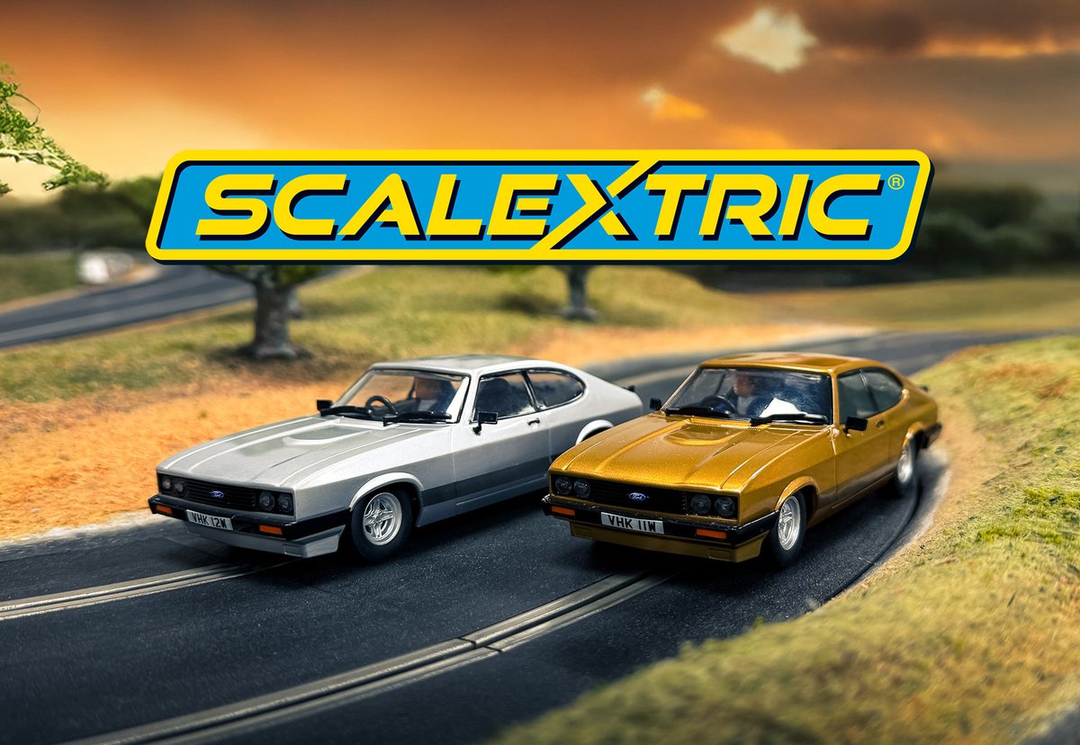Scalextric add a new product to their 2025 range of cars! The Professionals Capri Twin Pack. Ref: C4642 is now available to pre-order at Pendle Slot Racing 👉 pendleslotracing.co.uk