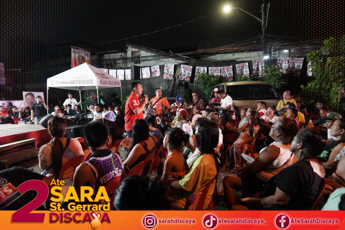AteSarahDiscaya's tweet photo. Maraming Salamat sa inyong pakikiisa at pagbibigay ng inyong mainit na suporta Barangay Palatiw!

#2AteSaraStGerrard
#AteSarahDiscaya
#AlagangSarah
#Kayathis https://t.co/5RwLwAMt3y