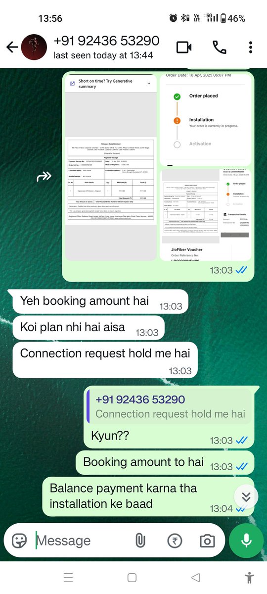 vikas100584's tweet photo. @JioCare @JioCare @_MukeshAmbani @jagograhakjago Need my money back https://t.co/icGNCG7WM0