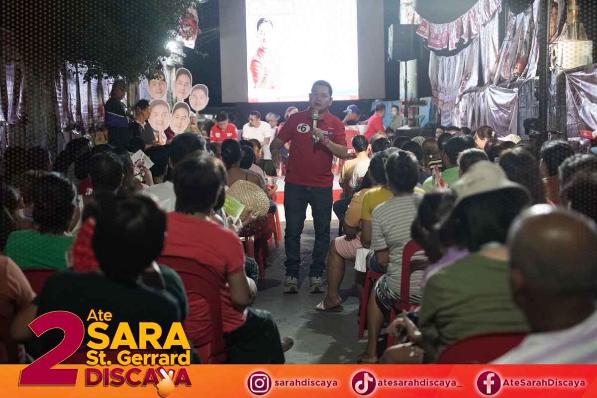 AteSarahDiscaya's tweet photo. Maraming Salamat sa lahat ng dumalo mula sa Barangay Pinagbuhatan. Asahan po ninyo ang mas tapat at mas may malasakit na serbisyo para sa bawat isang Pamilyang Pasigueño mula sa Team Kaya This.

#2AteSaraStGerrard
#AteSarahDiscaya
#AlagangSarah
#Kayathis https://t.co/4yRGVfT8Ef