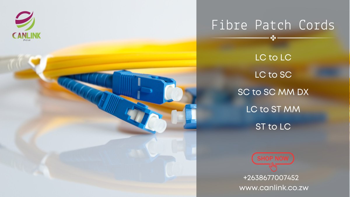 Stay Connected with Quality!
Fibre Patch Cords Now Available!!

#PatchCords #NetworkingSolutions #StayConnected