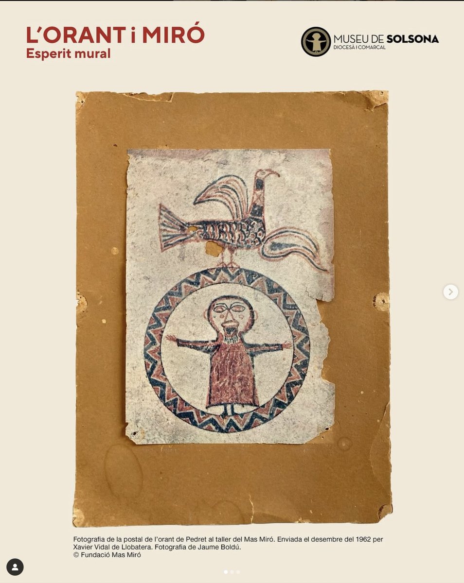 L'actual exposició "Lorant i Miró. Esperit Mural" que s'està duent a terme en el "Museu de Solsona" de Catalunya. "Can Xoroi" ha tingut una petita participació amb la imatge de la nostra "Madonna de Can Guitarrer" de Fornalutx per al catàleg de l'exposició. Molt contents! 😊