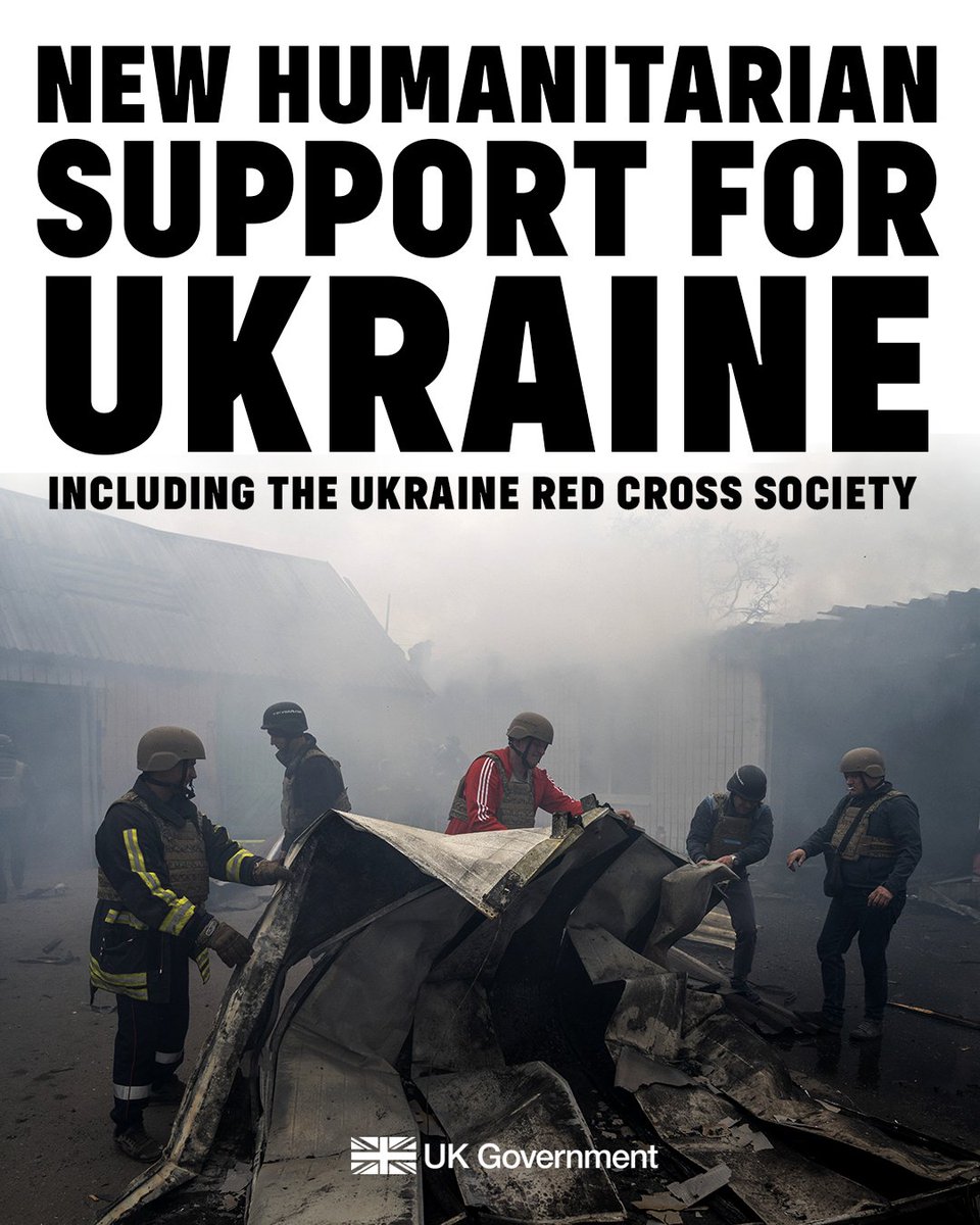 Foreign, Commonwealth & Development Office (@fcdogovuk) on Twitter photo New UK support for three humanitarian organisations in Ukraine 🇬🇧🇺🇦
Haven, @MercyCorps, and the <a href="/RedCrossUkraine/">Ukrainian Red Cross</a>, support the Ukraine emergency response, including evacuations in frontline areas and veteran recovery. New UK support for three humanitarian organisations in Ukraine 🇬🇧🇺🇦
Haven, @MercyCorps, and the <a href="/RedCrossUkraine/">Ukrainian Red Cross</a>, support the Ukraine emergency response, including evacuations in frontline areas and veteran recovery.