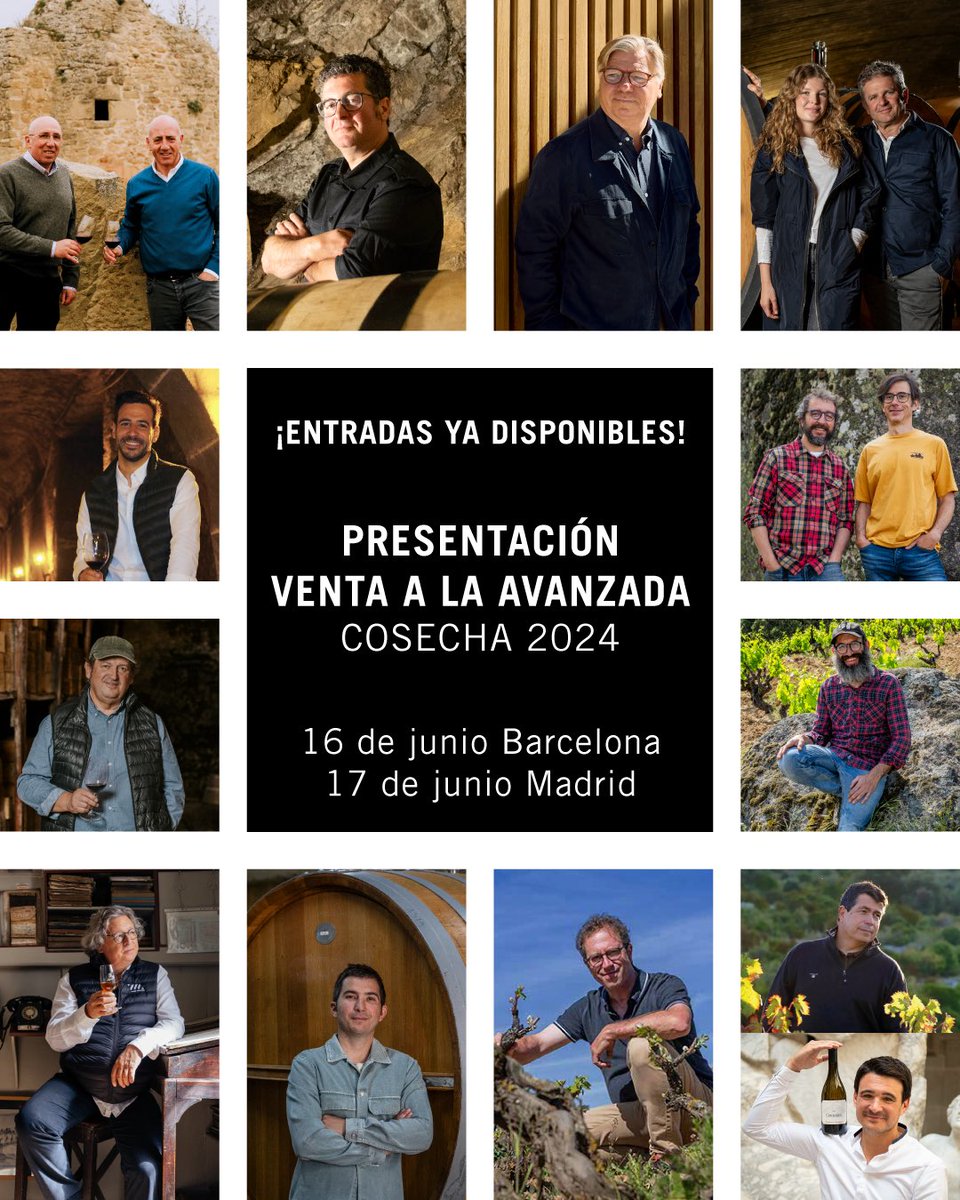 El 16/06 en BCN y el 17/06 en Madrid ven a catar en primicia los vinos de la cosecha 2024 en la Presentación de la Venta a la Avanzada. Muestras de barrica con sus elaboradores y una gran selección de Bordeaux. ¡Entradas ya disponibles! #avan24 bit.ly/3RVEgG4
