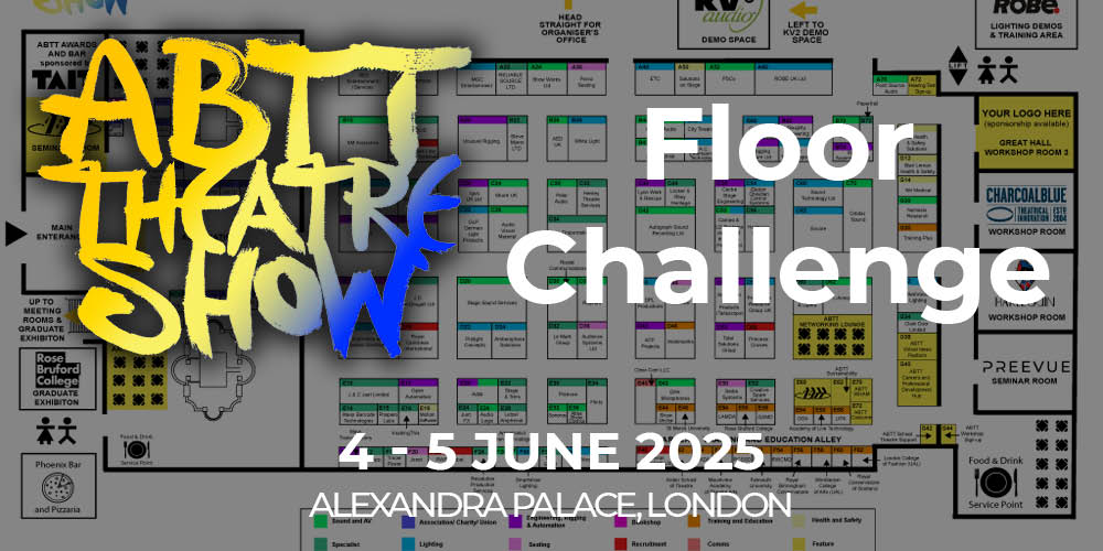 Take on the #ABTTTheatreShow Floor Challenge!

Pick up your sheet at registration, chat with exhibitors, &amp; explore the show in a fun new way.

Return it to the ABTT Stand for a chance to win a Swag Bag &amp; ABTT membership until Jan 2027!

More details here: abtt.org.uk/abtt-theatre-s…