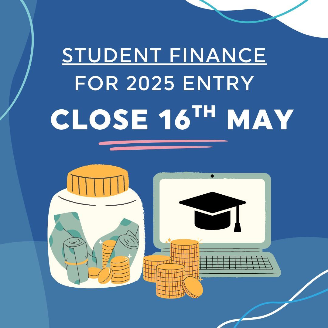 Heading to university this September? Student Finance applications for 2025 entry close in one week! Apply by 16th May to secure your loan for September!
#studentlife #studentfinance #university
