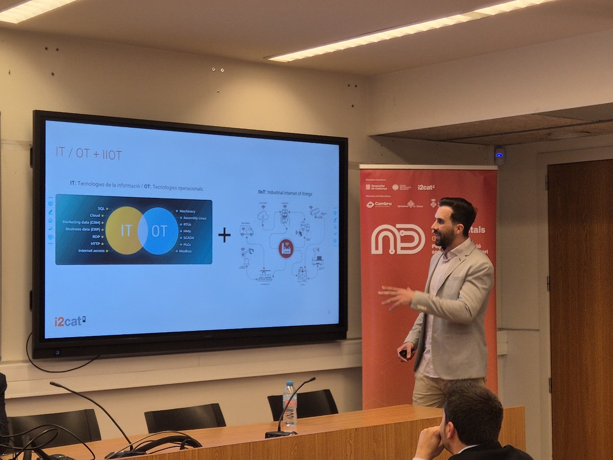 i2CAT Research Centre (@i2cat) on Twitter photo 📍Girona ha acollit una jornada per apropar iniciatives d'#IA, #ciberseguretat, robòtica i #IoT a empreses industrials.
Amb <a href="/ViCOROB/">ViCOROB-UdG</a>, <a href="/eXiT_UdG/">eXiT Research Group - UdG</a> i la participació d'Abel Pozo i Marisa Catalán d'#i2CAT.
🤝 Les Àrees Digitals, una iniciativa impulsada per <a href="/tic/">TIC Catalunya</a>, @mwcapital i #i2CAT. 📍Girona ha acollit una jornada per apropar iniciatives d'#IA, #ciberseguretat, robòtica i #IoT a empreses industrials.
Amb <a href="/ViCOROB/">ViCOROB-UdG</a>, <a href="/eXiT_UdG/">eXiT Research Group - UdG</a> i la participació d'Abel Pozo i Marisa Catalán d'#i2CAT.
🤝 Les Àrees Digitals, una iniciativa impulsada per <a href="/tic/">TIC Catalunya</a>, @mwcapital i #i2CAT.