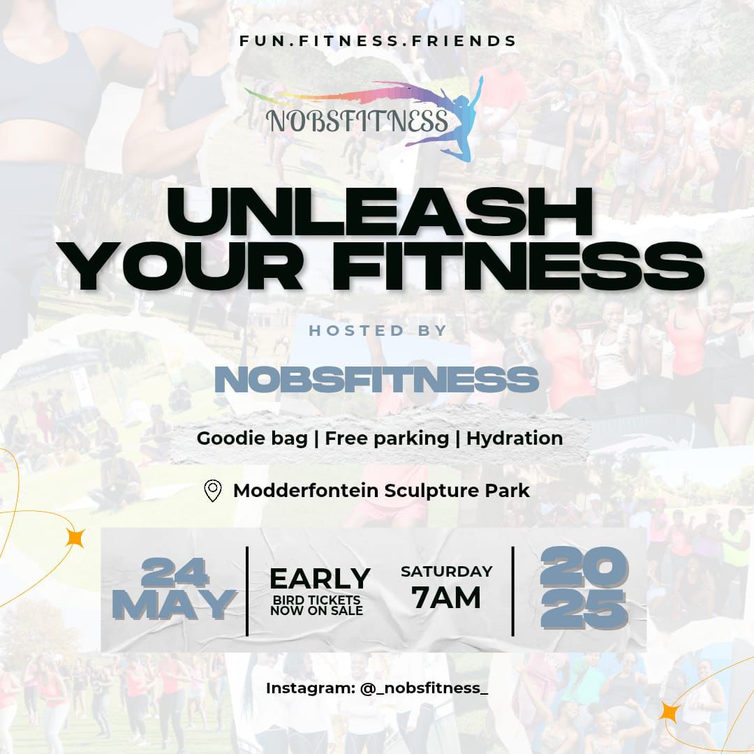 MDA - PERSONAL TRAINER (@zakes_mda) on Twitter photo Come train with me MDA The People's Trainer & Nobsfitness on the 24th of May. 🥳 They’ll be great workouts & an amazing goodie bag. 😁 Tag along a friend or two....let's have EPIC FUN! 🤾🏾✨
Use my discount code for your ticket(s) 😉 Code: UNLEASH2025
quicket.co.za/events/309095-… Come train with me MDA The People's Trainer & Nobsfitness on the 24th of May. 🥳 They’ll be great workouts & an amazing goodie bag. 😁 Tag along a friend or two....let's have EPIC FUN! 🤾🏾✨
Use my discount code for your ticket(s) 😉 Code: UNLEASH2025
quicket.co.za/events/309095-…