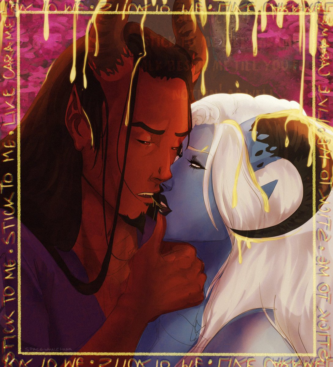 SpectralFurby's tweet photo. Even in Arcadia, we find each other 🖤
.
#dnd5e #dndart #SleepToken #myart #digitalart https://t.co/9K3NuEKKqu