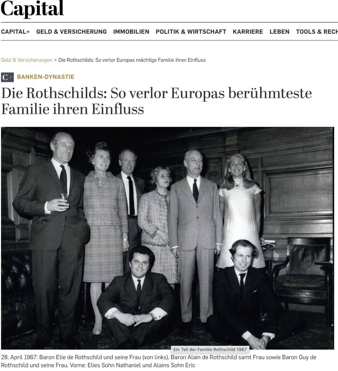 عائلة روتشيلد
من أشهر العائلات الألمانية في عالم البنوك والمال
وبدأ نجاحهم مع  Mayer Amschel Rothschild 
والذي كان يسكن في فرانكفورت في أواخر القرن ال 18 
كان فقيرا ونجح أن يصبح موظف بنك ناجح وعمل عند
 Wolf Jakob Oppenheim 
وتعلم عندهم المحاسبة 
وأصبح غنيا وأرسل أولاده ونرى البعض