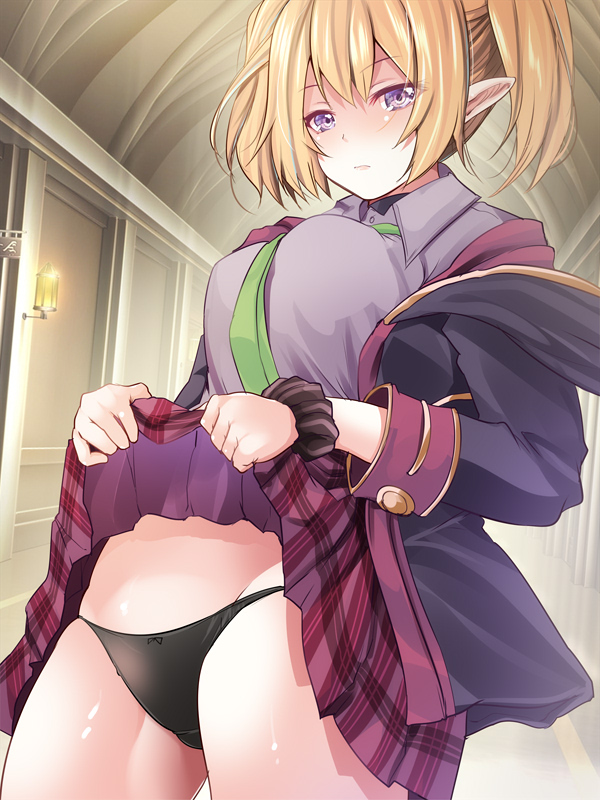 無表情でパンツ見せてくれるクロエ 