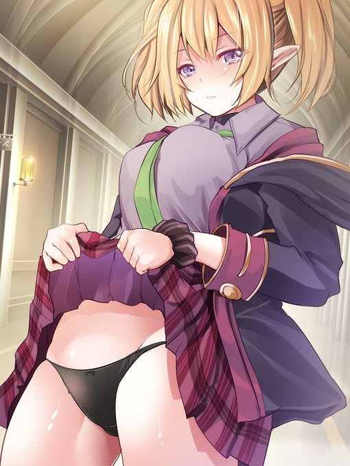 無表情でパンツ見せてくれるクロエ 