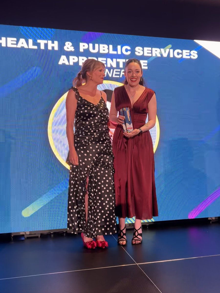 Stacey Mullee, STH Specialist Tobacco Treatment Advisor, is in her second year of the Level 6 Public Health Practitioner Apprenticeship. 

She won Health and Public Service Apprentice of the Year 2025 at the SY Apprenticeship Awards. 🏆

Huge congratulations, Stacey! 🥂