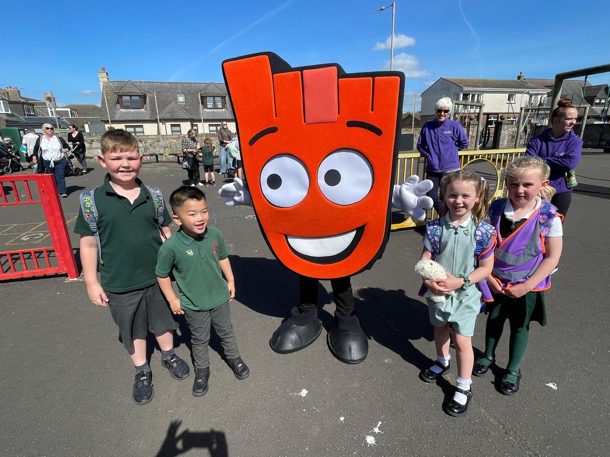 It was foot-tastic to have Strider visit the school. Thanks for coming to see us! <a href="/LStreetsScot/">Living Streets Scotland</a>