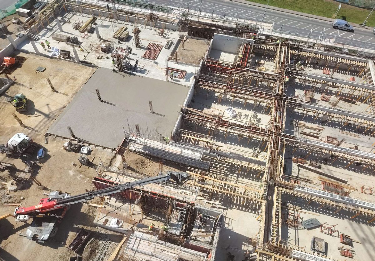 Good to get out the ground at Wexford General Hospital with the Multistorey Car Park (MSCP) development. This is an important enabling project for the future 97 Bed Somerton Ward block and overall campus development. <a href="/HSELive/">HSE Ireland</a> <a href="/VarmingLtd/">Varming Consulting Ltd.</a> <a href="/atkinsrealis/">AtkinsRéalis</a> 
wejchert.ie/news