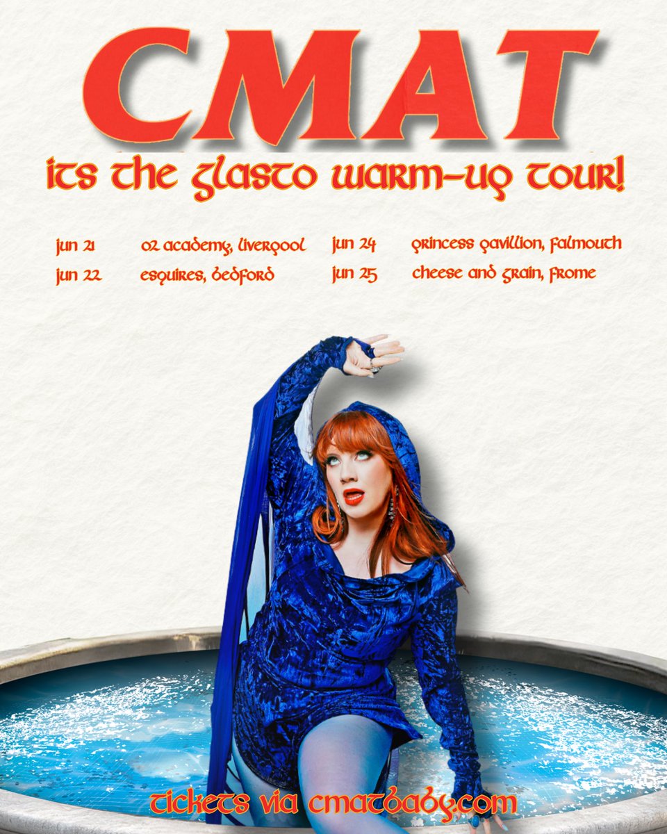 Glastonbury warm-up run on sale now!! tix via cmatbaby.com/live