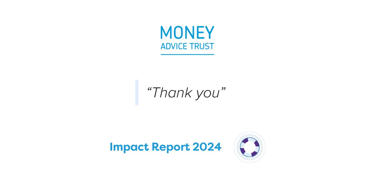 We provided more debt advice to people and small businesses in 2024 than ever before.
Thank you to every organisation and individual who supported our work.
We look forward to working with our many partners – old and new – in the years ahead.

Our impact: moneyadvicetrust.org/about-us/our-i…