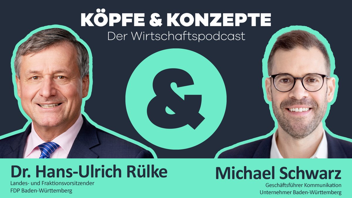 KÖPFE &amp; KONZEPTE🎬
Die neue Folge unseres Videopodcasts ist online‼️ 
Offen, direkt, persönlich: In Folge 2 spricht unser Kommunikationschef Michael Schwarz mit Dr. Hans-Ulrich Rülke, Landeschef und Landtagsfraktionsvorsitzender der FDP in BaWü.
👇👇👇
youtu.be/_GpB_8Zj-NM