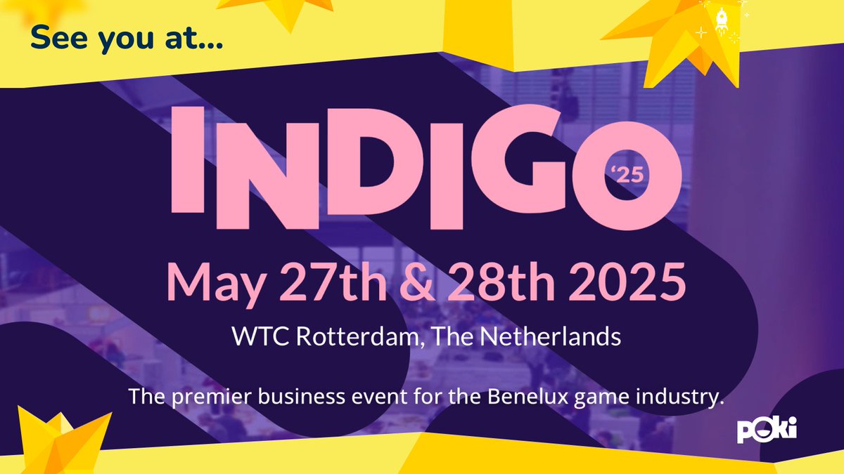 We are proud to sponsor Indigo this month in Rotterdam! Swing by our booth to talk about all things web and how we can create the next hit game together! 🪩

#LongLiveTheWeb