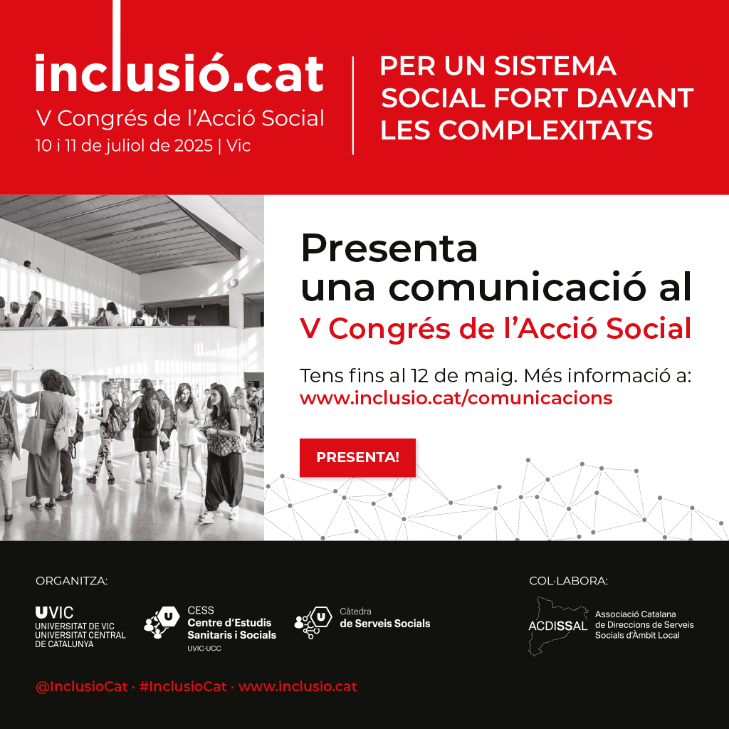 Sabies que més de 400.000 persones són ateses anualment pels serveis socials bàsics a #Catalunya?

L’envelliment, la precarietat i la cronicitat exigeixen respostes innovadores. 

Per això és clau el #InclusióCat: 
🔗 inclusio.cat

#AccióSocial #ServeisSocials