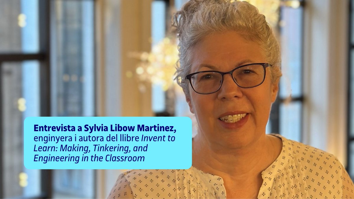 UOCuniversitat (@uocuniversitat) on Twitter photo 💡Com integrar la intel·ligència artificial (#IA) en diversos àmbits com ara l'aprenentatge?
➡️Sylvia Libow Martinez, (<a href="/smartinez/">Sylvia LibowMartinez</a>) enginyera i autora del llibre 'Invent to Learn: Making, Tinkering, and Engineering in the Classroom', en parla en aquesta #entrevistaUOC. 💡Com integrar la intel·ligència artificial (#IA) en diversos àmbits com ara l'aprenentatge?
➡️Sylvia Libow Martinez, (<a href="/smartinez/">Sylvia LibowMartinez</a>) enginyera i autora del llibre 'Invent to Learn: Making, Tinkering, and Engineering in the Classroom', en parla en aquesta #entrevistaUOC.