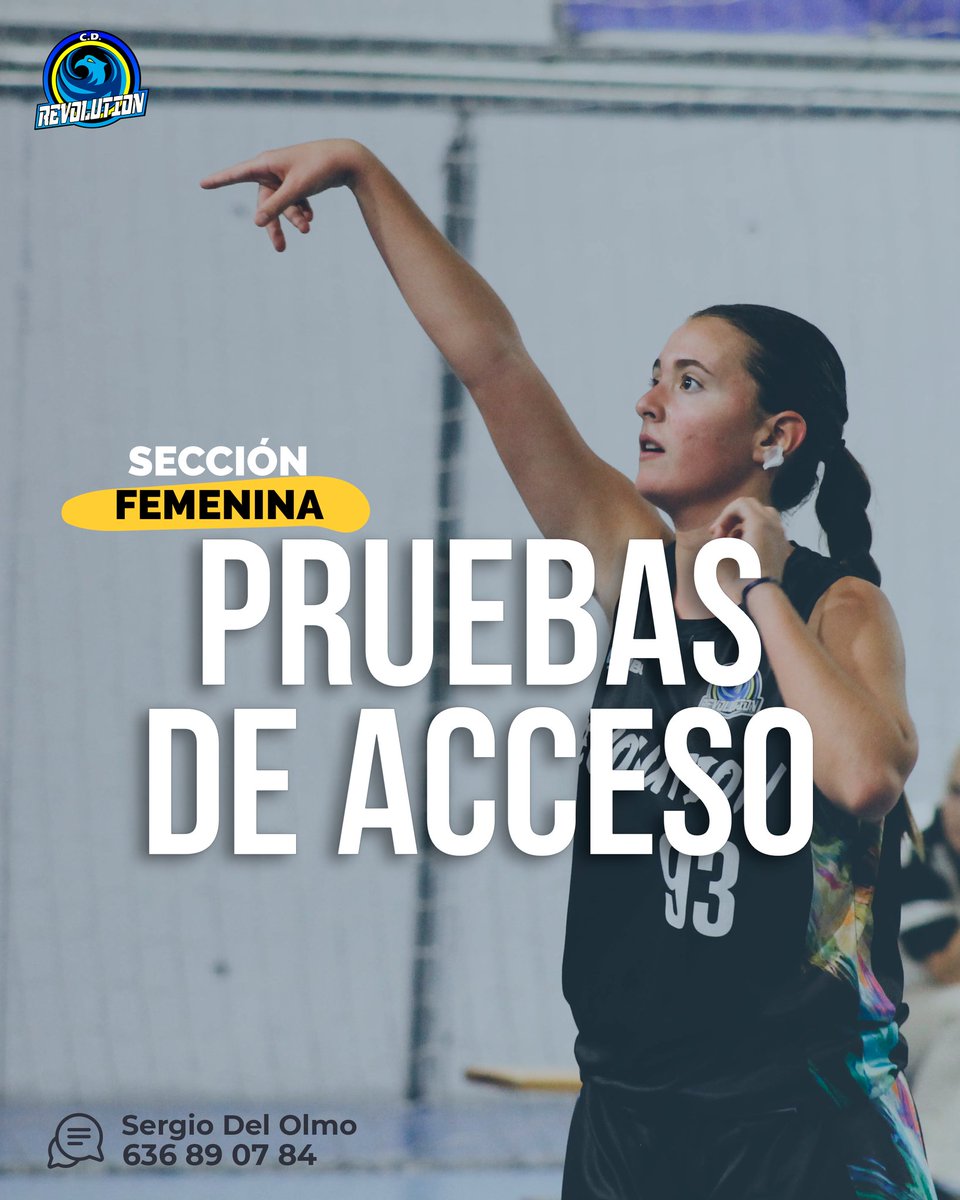 CDERevolution's tweet image. Si quieres jugar en Revo la próxima temporada ponte en contacto con nosotros! Tenemos equipos en todas las categorías:
📲 Silvia: 697634193 - Sec. Masculina (2017-08)
📲 Olmo: 636890784 - Sec. Femenina (2017-08)
📲 Nacho: 639702253 - U22s &amp;amp; Seniors (&amp;gt;2008)