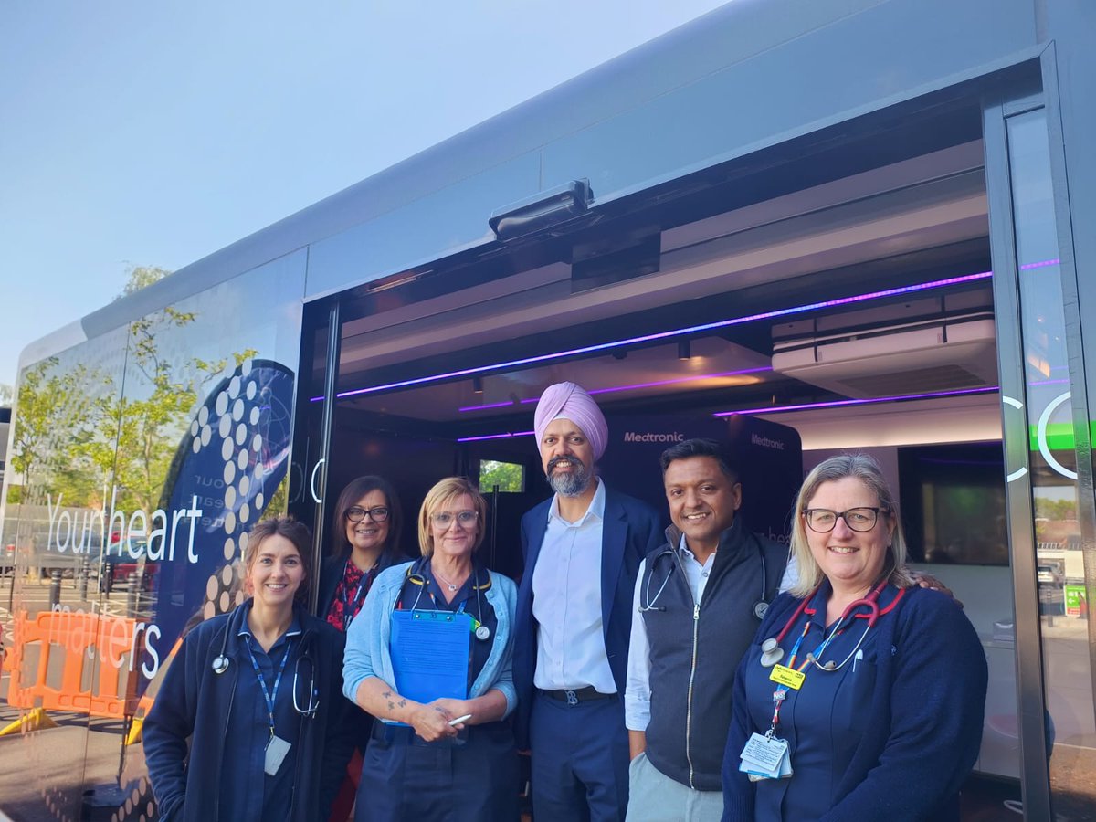 Frimley Health NHS Foundation Trust ๐ (@frimleyhealth) on Twitter photo #WexhamParkHospital's cardiology team is out and about this morning in Slough working with <a href="/MedtronicUK/">Medtronic UK</a> and <a href="/UkValve/">ValveForLifeUK</a> on cardiac screening at a #YourHeartMatters event and to help raise awareness of heart valve disease โฅ๏ธ๐ฉบ #WexhamParkHospital's cardiology team is out and about this morning in Slough working with <a href="/MedtronicUK/">Medtronic UK</a> and <a href="/UkValve/">ValveForLifeUK</a> on cardiac screening at a #YourHeartMatters event and to help raise awareness of heart valve disease โฅ๏ธ๐ฉบ