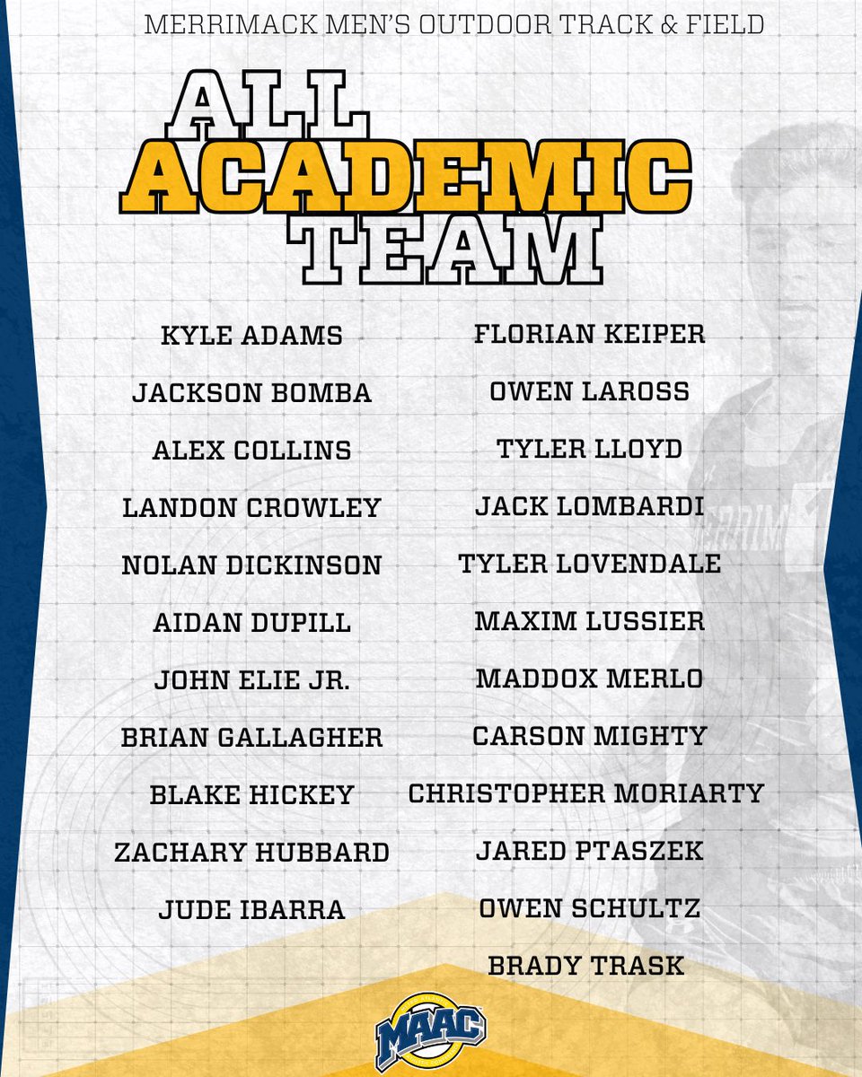 50 Strong 💪 |  MAAC All-Academic Team 

Proud to recognize 50 of our incredible student-athletes for earning their spot on the 2025 MAAC All-Academic team.
