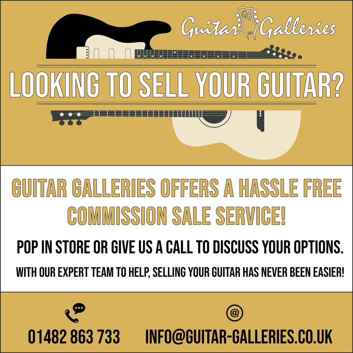 Sell your Instruments with Guitar Galleries Today! 

guitar-galleries.co.uk