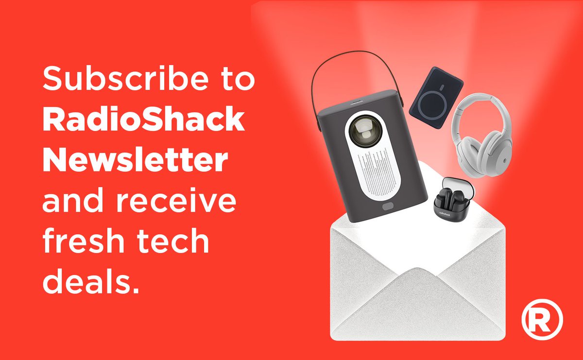 Stop stalking our page for deals like it's a full-time job‼️. We’ll slide into your inbox instead. 😏📩 Subscribe now for fresh tech and jaw-dropping prices 😉👉  radioshack.com/subscribe.