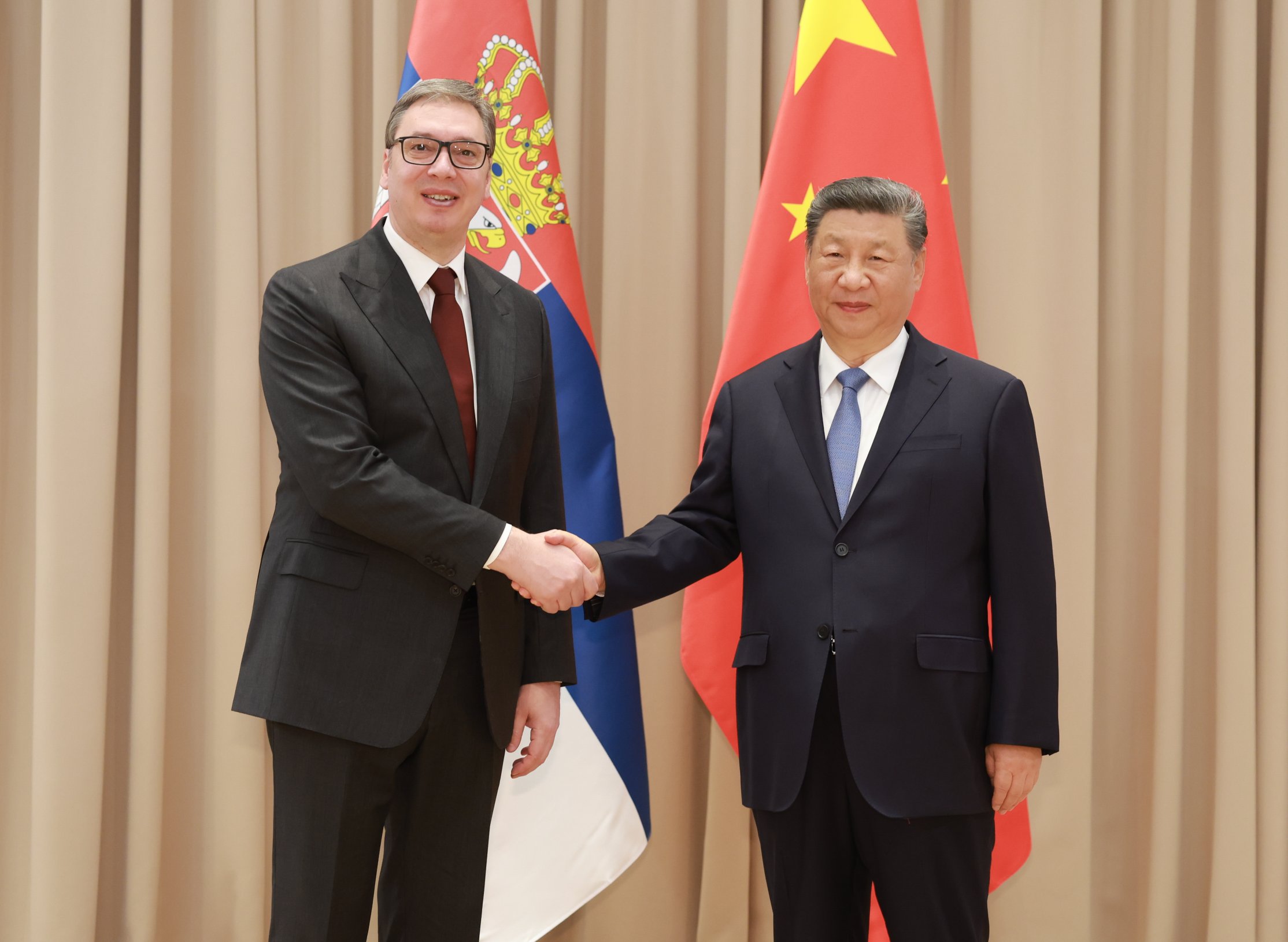 Mao Ning 毛宁 on X: "President Xi Jinping met with Serbian President Aleksandar Vučić. President Xi recalled his successful state visit to Serbia last May, commended the good initial progress over the