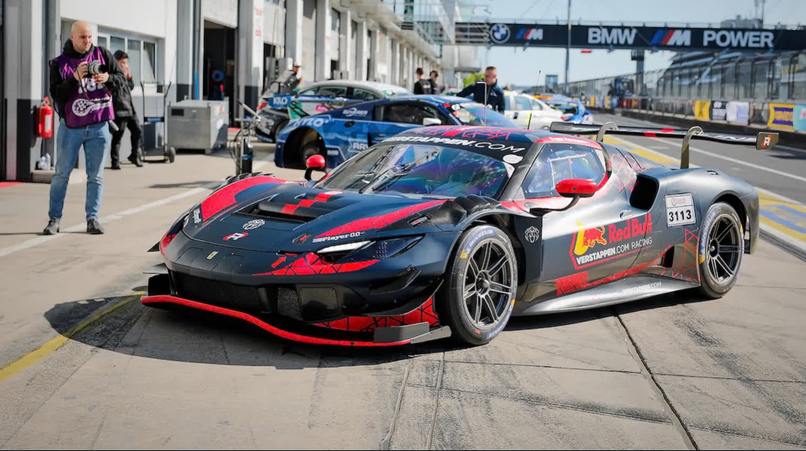 🚨| On Friday, Max Verstappen was seen driving Ferrari 296 GT3 on