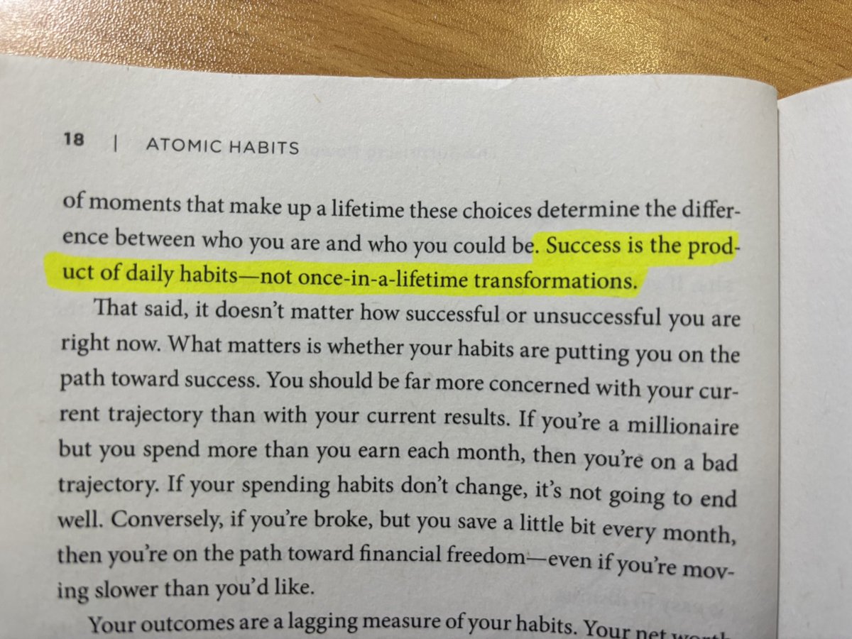 Daily habbits matter. They either make or break you in the long run.