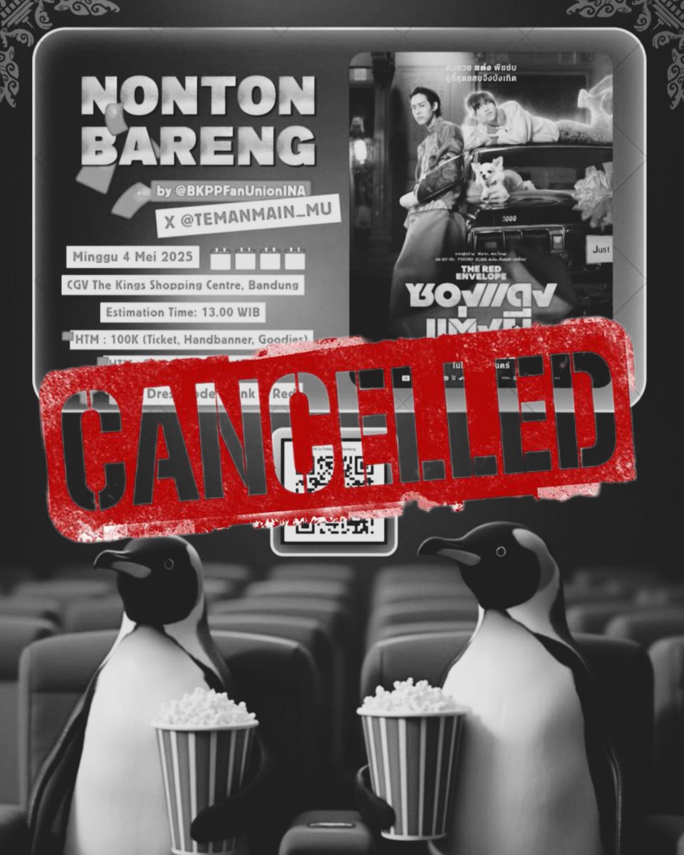 temanmain_mu's tweet photo. ᅠ
We tried our best to plan this out, but you guys know how it is, the world's got its own thing going on. So, sadly, we've all decided to call it off; this event is cancelled. Hope we can meet another time when things are better and we're all feeling happier. See ya! 🐧

ᅠ https://t.co/0lgau6NSOz