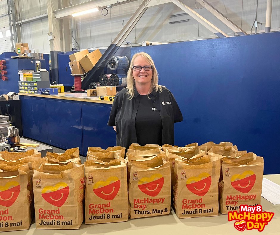 CavalierTool's tweet image. McHappy Day at Cavalier Tool!

Yesterday we treated our talented team with Big Macs to celebrate this annual @McDonaldsCanada fundraising event.

We’re proud to support RMHC and our #CavalierArmy for your endless dedication—here’s to good food and great causes! #McHappyDay