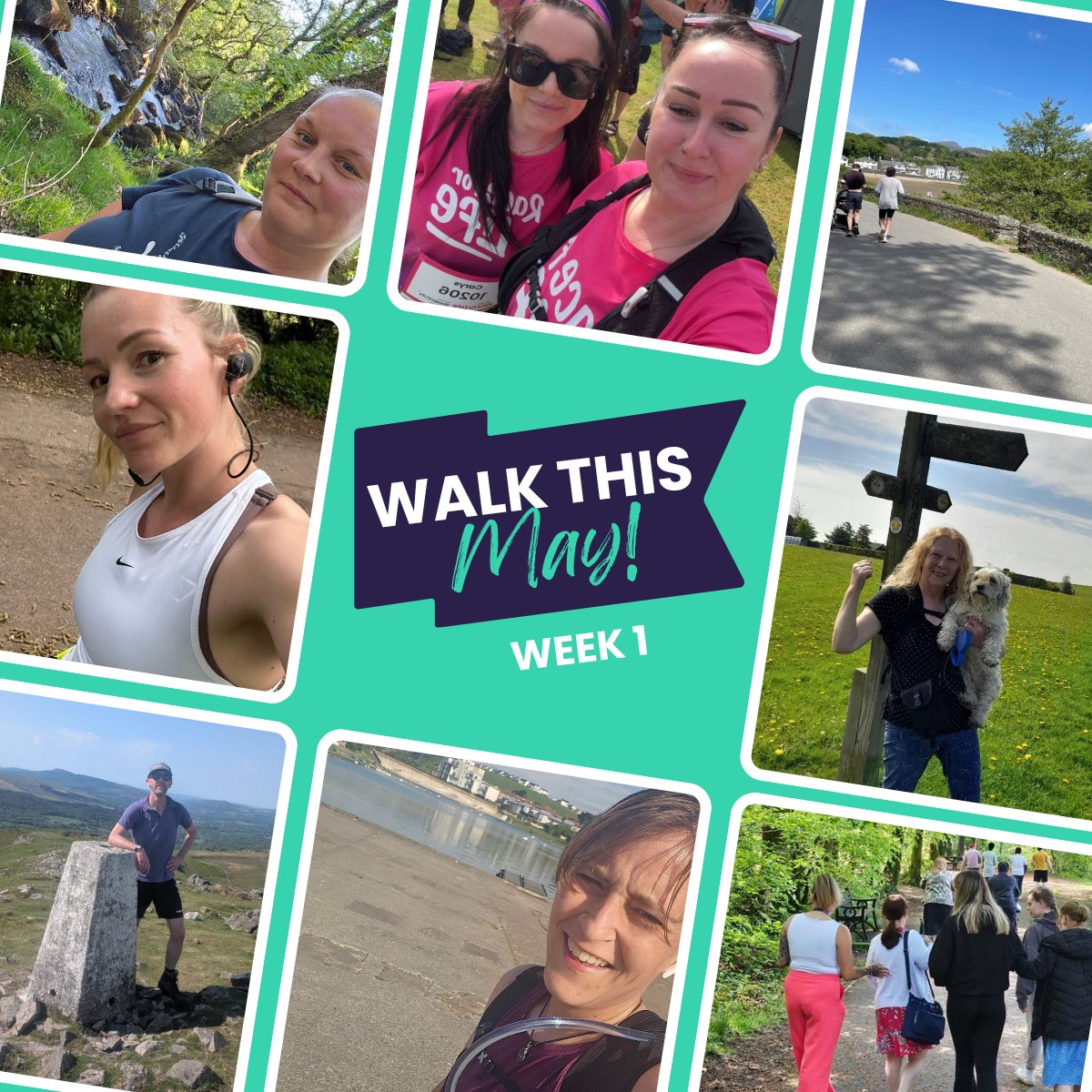 It's the end of week 1 of #WalkThisMay at Cartrefi and so far we have collectively walked 937 km to promote healthy living and wellbeing! 👏

A big congratulations to Kerriann Evans who is top of this week’s leader board, having walked 161.14 km! 🏅