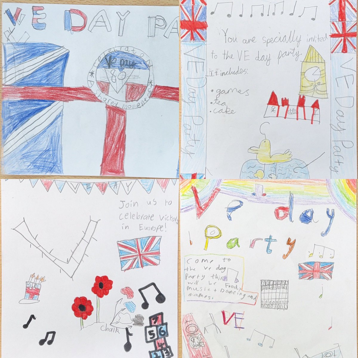 Staff and pupils observed a 2 minutes silence on Thursday and spent time this week learning more about VE Day. Children in Year 3 made VE Day party invitations and the week ended with a special assembly