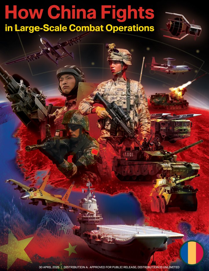 This new paper sheds light on how the Chinese Communist Party views its security environment and their approach to warfighting.

The insights presented are essential for informing training methodologies and force development initiatives.

Public link: api.army.mil/e2/c/downloads…