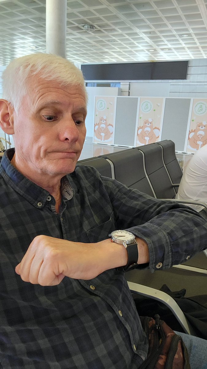The face you pull when you're flying Ryanair Barcelona-Dublin-Glasgow with 3hr 15min connection at Dublin, only to find your first flight is delayed 2 hours.