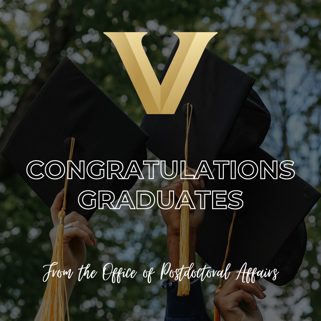 VandyOPA's tweet image. Postdoc Affairs would like to give a huge congratulations to all the Vanderbilt graduates today! 🎓 We're proud of you and excited for what's ahead. Anchor down! ⚓