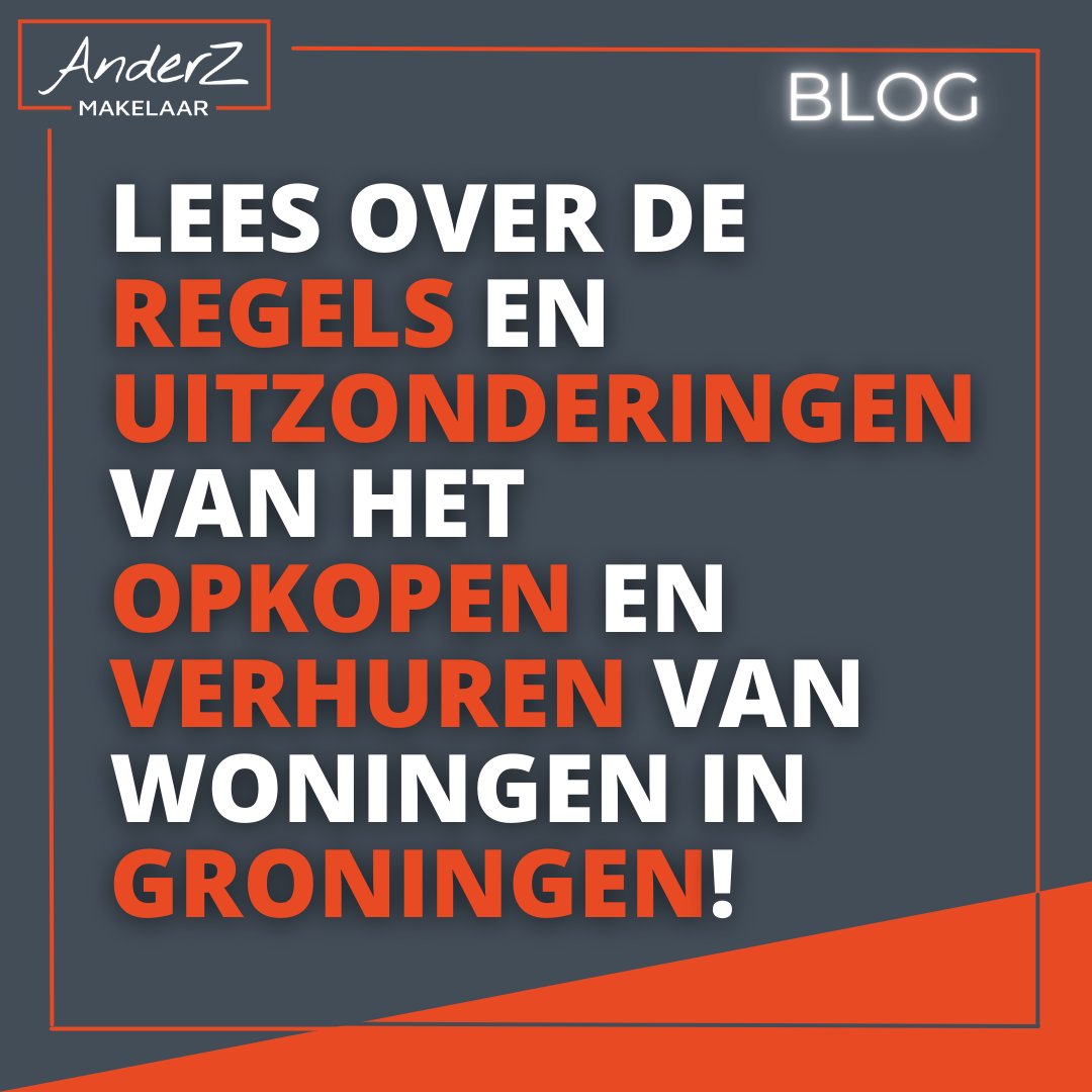Nieuwe informatie aangaande #opkoopbescherming en #zelfbeoningsplicht voor #Groningen. Daarom hebben we ons blog weer aangepast met de laatste details.