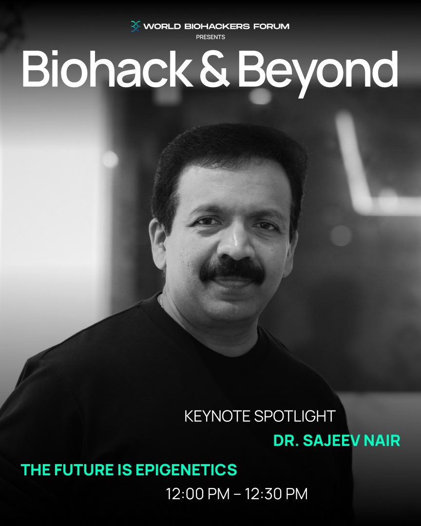 We’re hosting an exclusive, invite-only event on May 11 in Dubai, exploring wellness, biohacking, and epigenetics.

I’ll speak on “The Future is Epigenetics” — where science and self-mastery redefine vitality.

Excited to connect with those shaping the future of health!