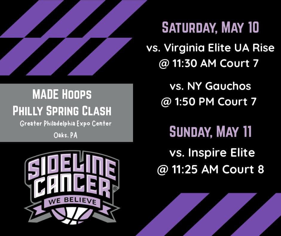Come and checkout me and my Sideline Cancer 17u MHC team this weekend at the Philly Expo Center