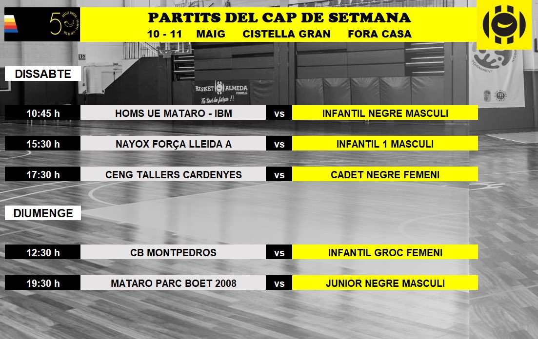 📅 Calendari del cap de setmana!