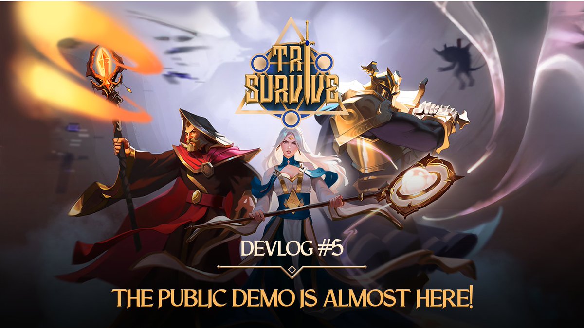 We’re excited to announce that the Tri Survive Public Demo is launching on May 16th! You’ll get to dive into new levels, try out fresh abilities, and see all the upgrades we’ve been working on. It’s your chance to experience controlling a party of three heroes and take on epic